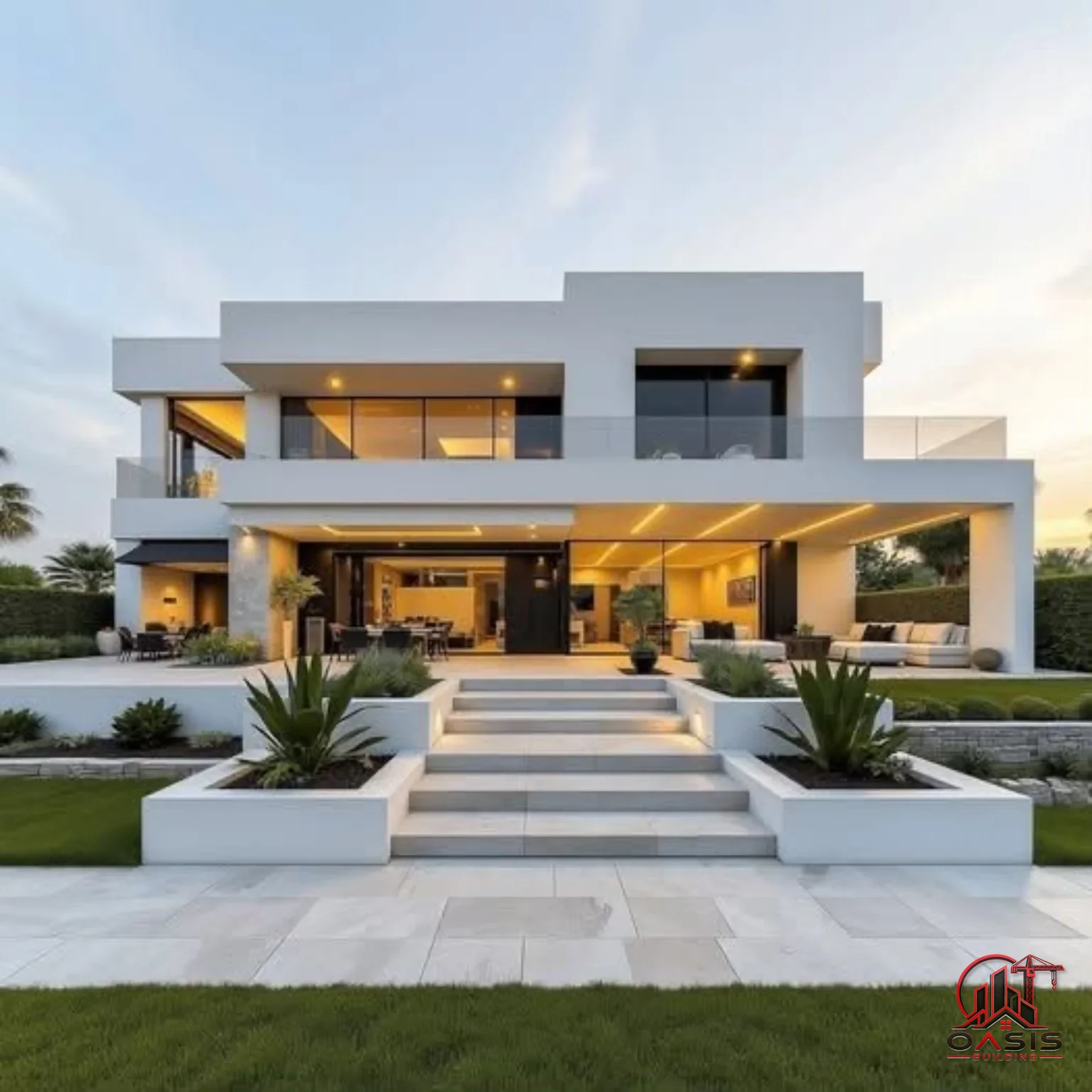 Villa blanche panoramique