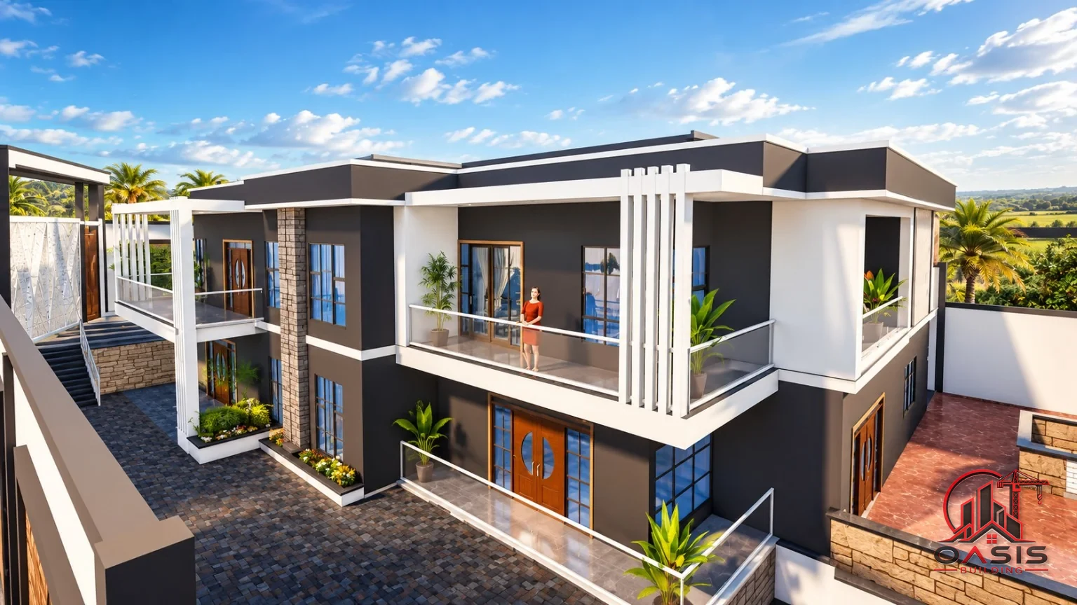 Duplex contemporain