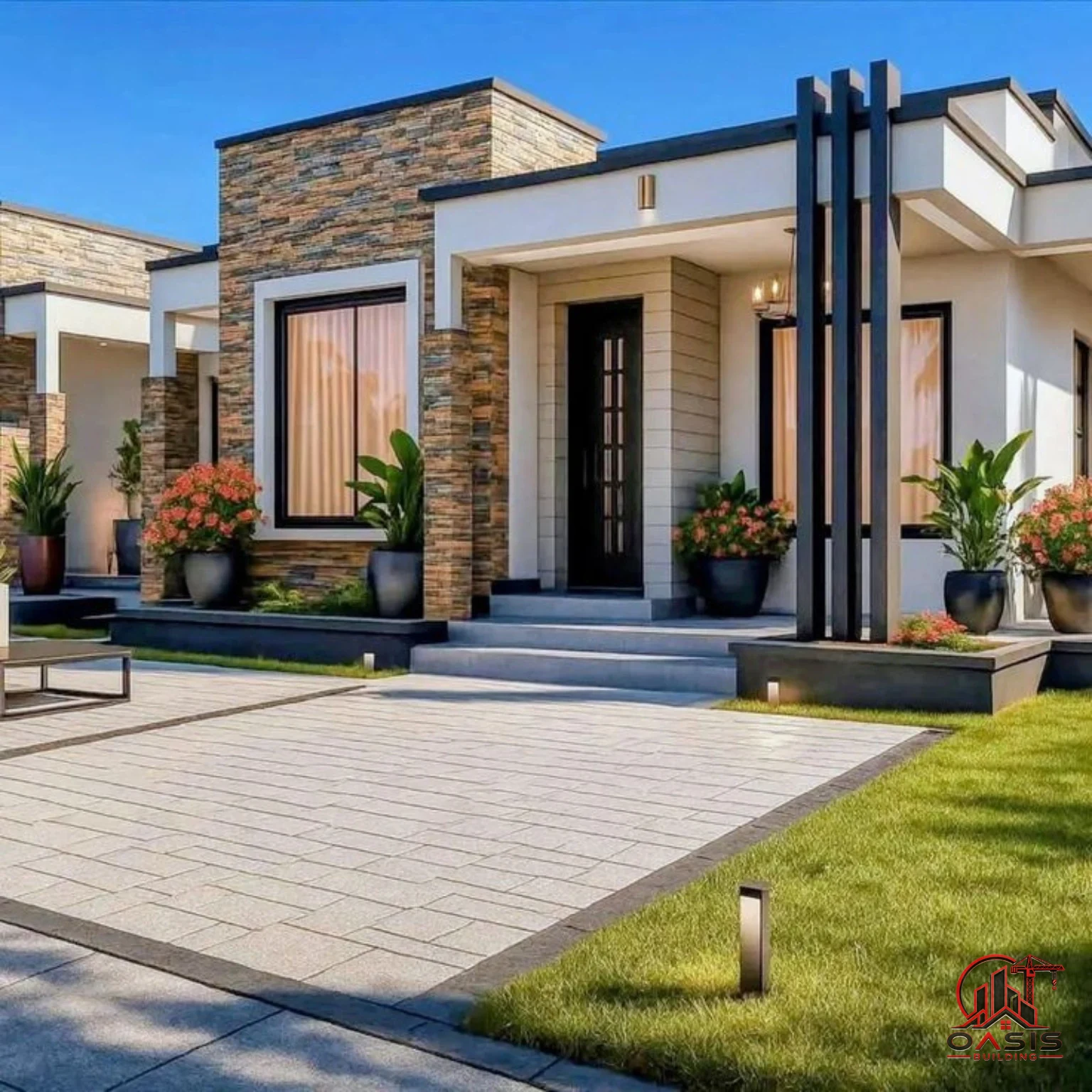 Maison moderne de plain-pied